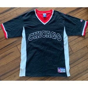 Vintage Chicago Bulls NBA Shooting Shirt Champion